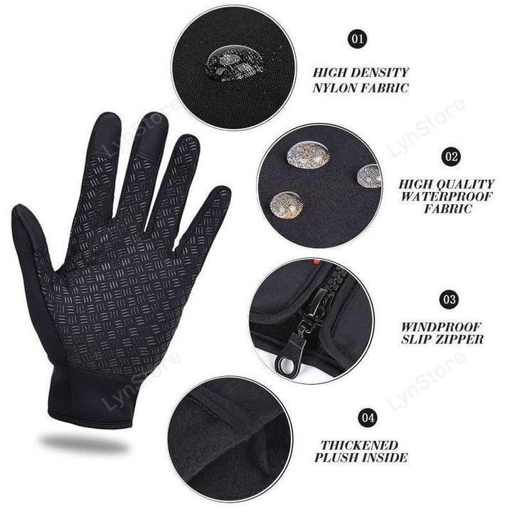 Touchscreen Gloves with Fleece Lining