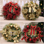Festive Wreath with Jute and Pinecones