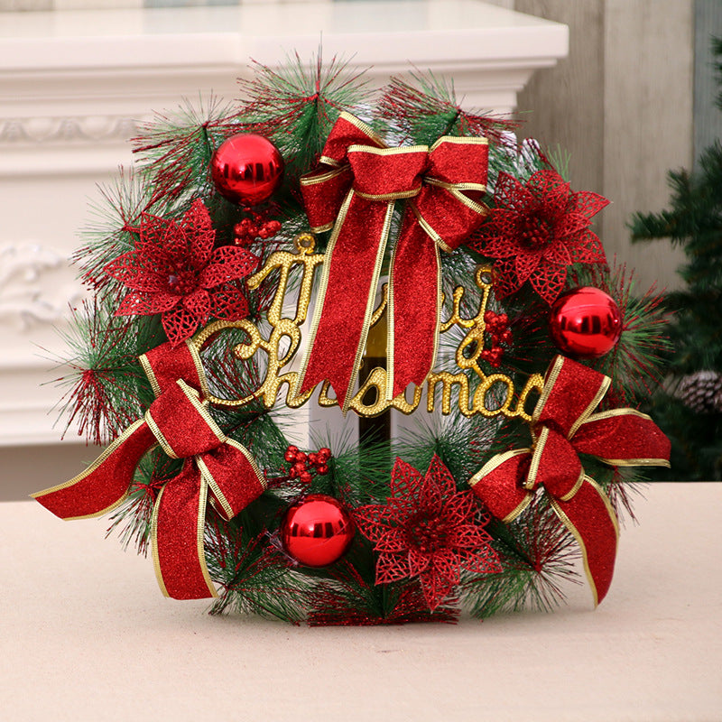 Festive Wreath with Jute and Pinecones