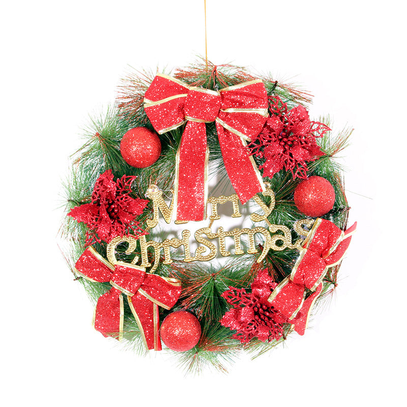 Festive Wreath with Jute and Pinecones