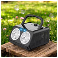 Electric Bubble Machine with Dual Fans and Handle