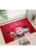 Christmas Door Mat with Santa and Friends