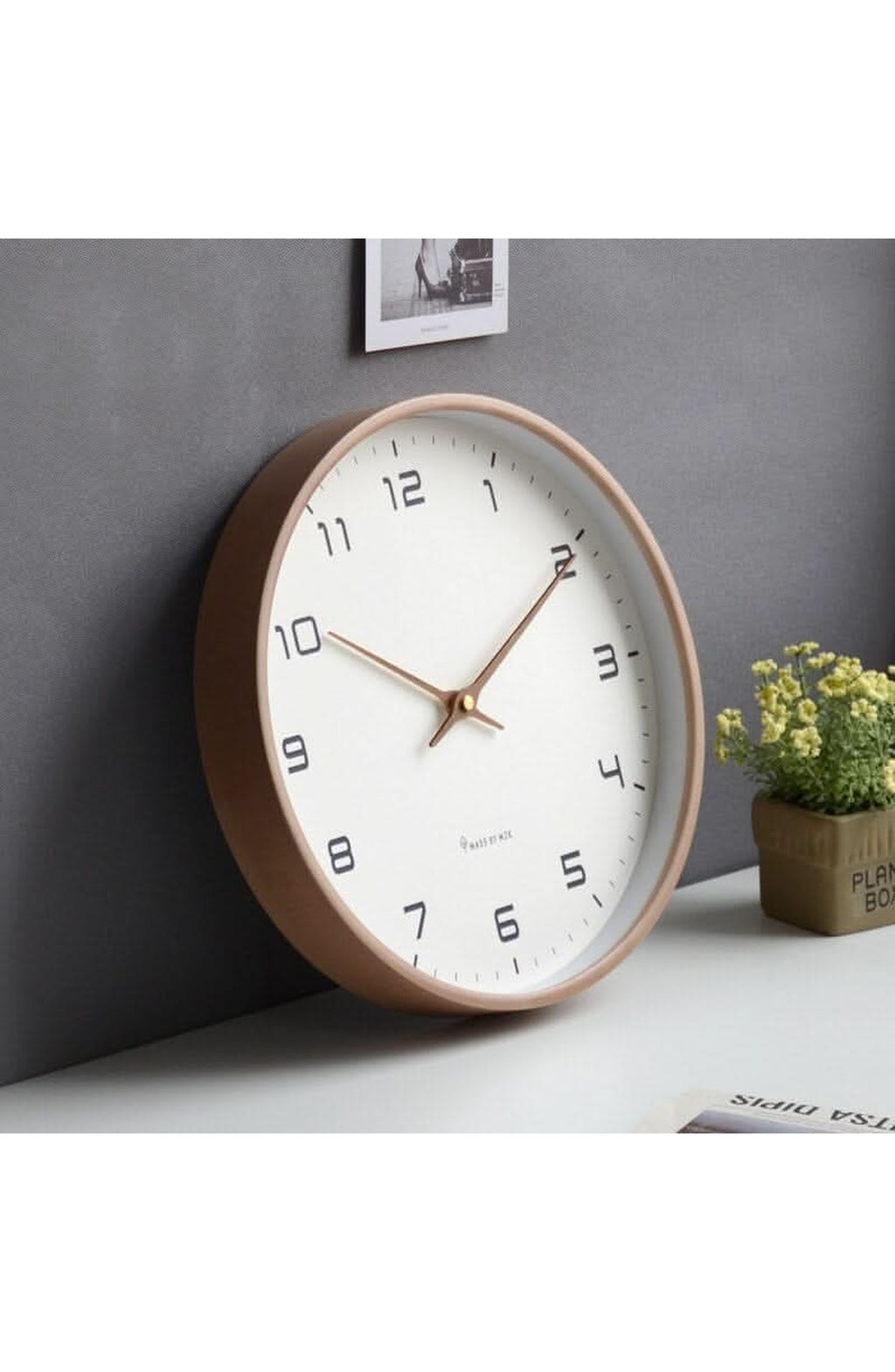 Scandinavian Wooden Wall Clock