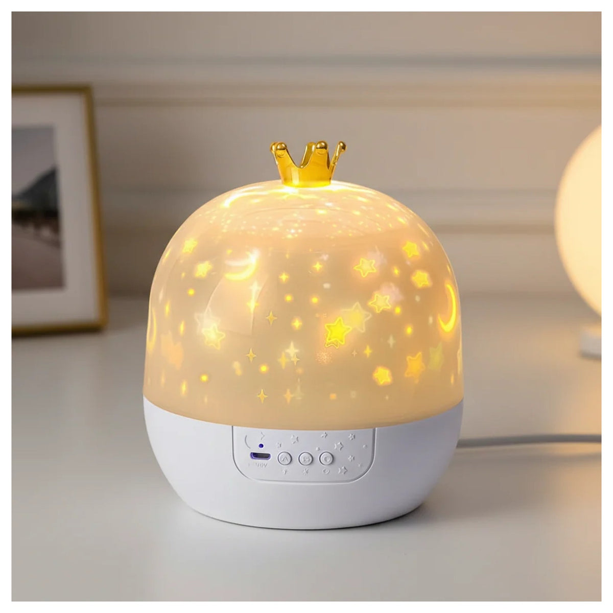 Kids Night Light Projector with Rotating Star Patterns