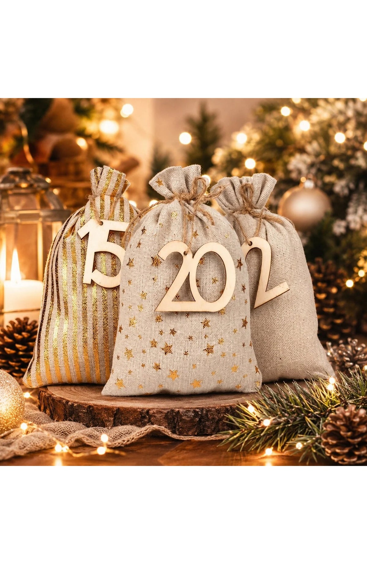 Advent Calendar Bags Set of 24