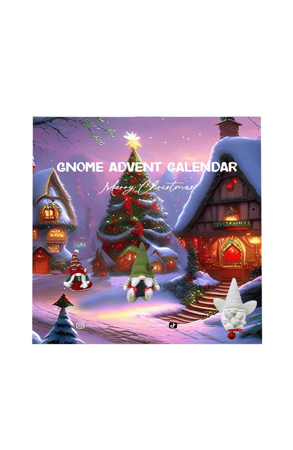 Gnome Advent Calendar with Plush Figures