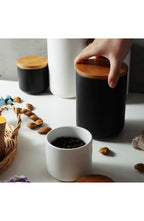 Ceramic Storage Jar with Airtight Bamboo Lid