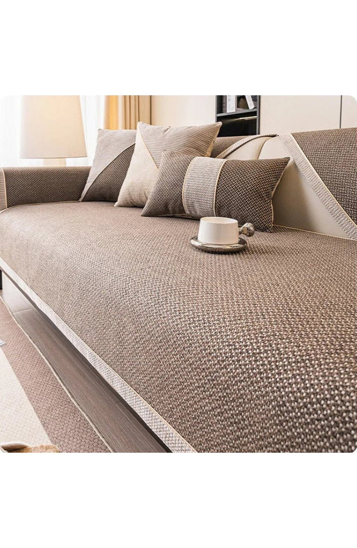 Non-Slip Cotton Linen Sofa Cover