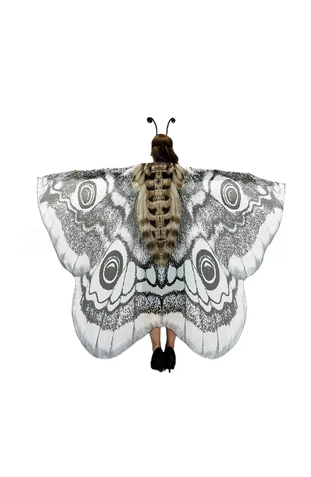 Moth Wing Chiffon Cape