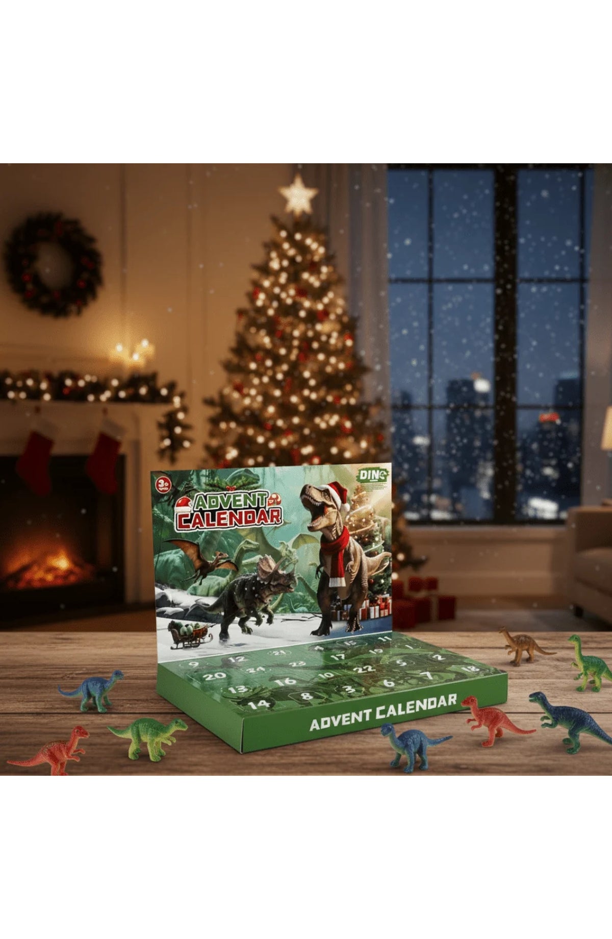 Dinosaur Advent Calendar with 24 Toys