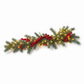 LED Christmas Garland with Red Berries 1.8 m