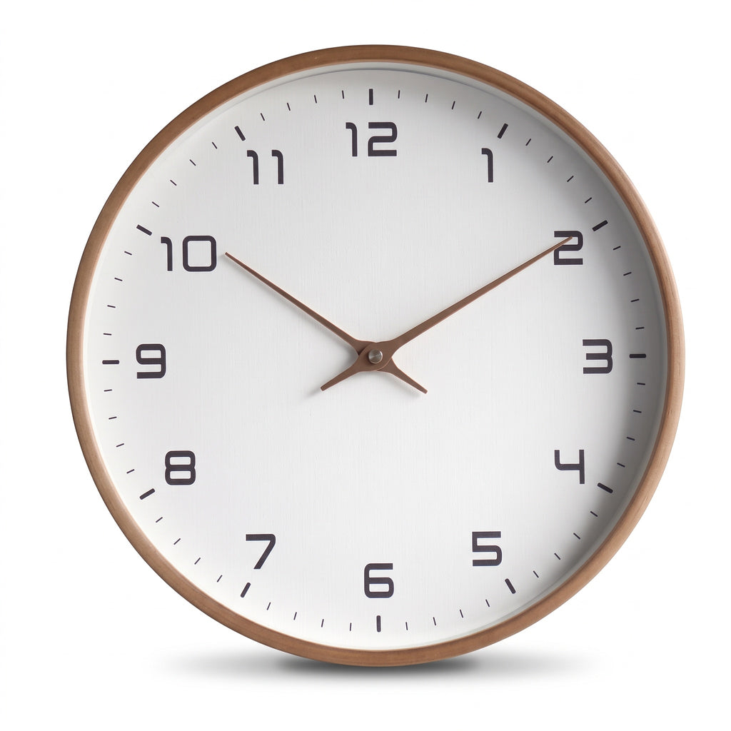 Scandinavian Wooden Wall Clock